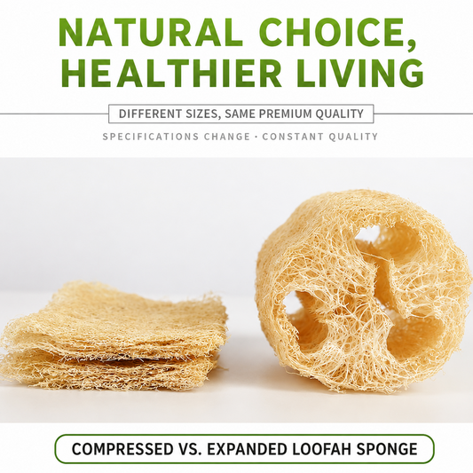 100% Natural Loofah Kitchen Sponge | Eco-Friendly Dish & Vegetable Scrubber (Set of 5)