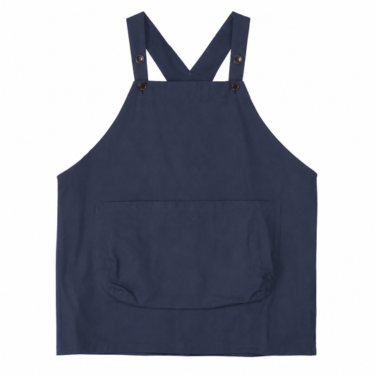 Douable Heavy-Duty Cross-Back Workwear Apron - Front view