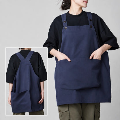 Douable Heavy-Duty Cross-Back Workwear Apron