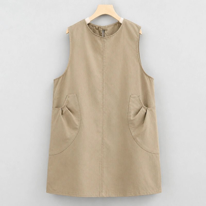 Douable Signature 400g Heavy-Duty Canvas Apron - Oatmeal Khaki - DOUABLE KITCHEN