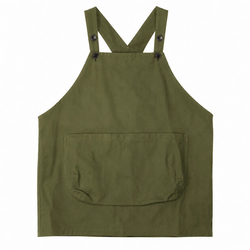 Douable Heavy-Duty Cross-Back Workwear Apron