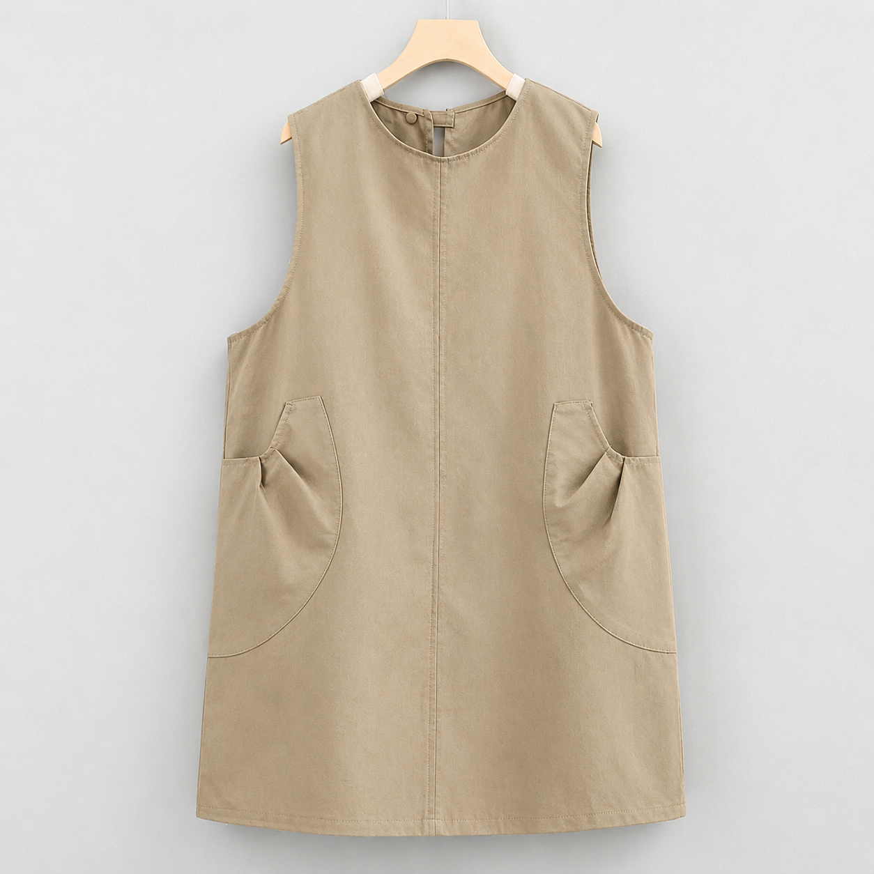 Douable Signature 400g Heavy-Duty Canvas Apron - Oatmeal Khaki